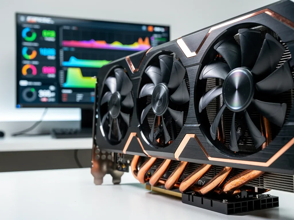 Scheda grafica (GPU) ad alte prestazioni con sistema di raffreddamento avanzato per overclocking