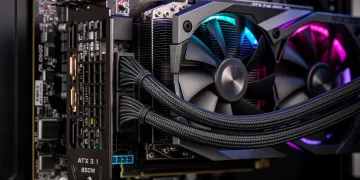 Alimentatore ATX 3.1 da 850W con connettore 12V-2x6 in un PC gaming, prevenendo il surriscaldamento della GPU.