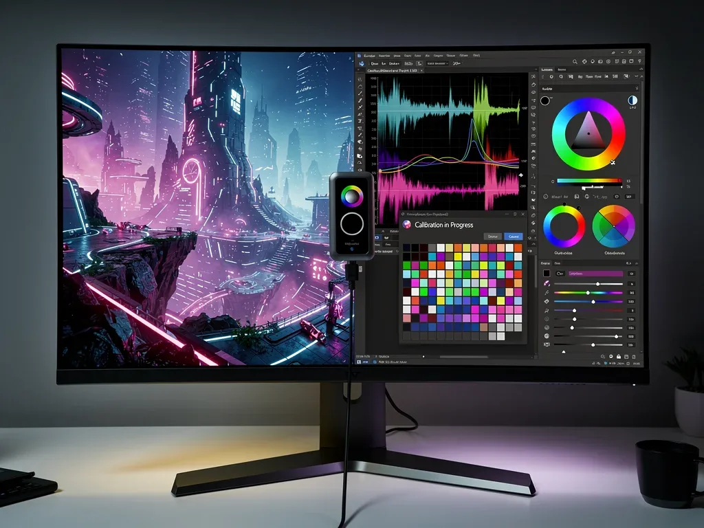 Monitor OLED 240 Hz con colori calibrati per ridurre l'affaticamento visivo