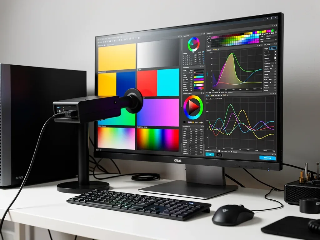 Strumento colorimetro professionale per la calibrazione di monitor OLED