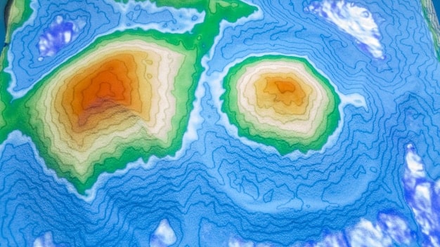 A heat map of Summoner's Rift, highlighting the zones where the win rate changes from Patch 14.25 have had the most significant impact on champion performance and player activity.