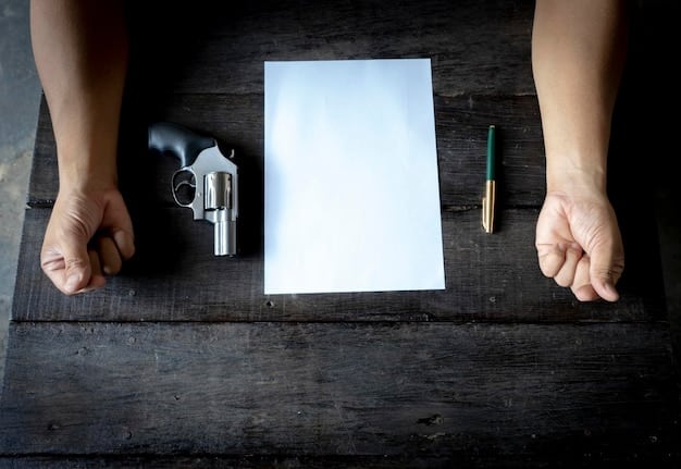 A legal document with a magnifying glass over a section labeled 