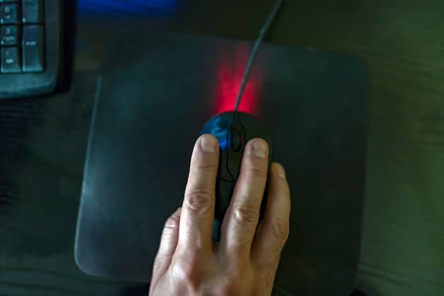 A visual comparison of optical and laser mouse sensors. The optical sensor image shows an LED light emitting onto a mousepad surface, with the reflection being captured by a photodiode. The laser sensor image shows a laser beam reflecting off a surface onto a sensor. The title is 'Optical vs Laser Sensors'.