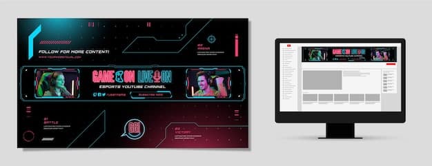 A split-screen comparison of the interfaces of Twitch, YouTube Gaming, and Facebook Gaming platforms, highlighting their unique layouts, features, and branding. Each platform is depicted with a streamer playing a popular PC game on the main screen, with viewers interacting in the chat section.