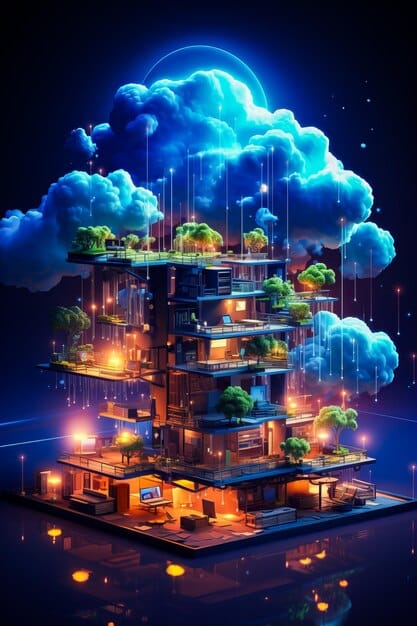 A detailed diagram showcasing the architecture of a cloud gaming system, highlighting the interaction between the user's device, the internet, and the remote server running the game. The diagram includes labels for components like CPU, GPU, encoder, decoder, and network connection. This illustrates how 