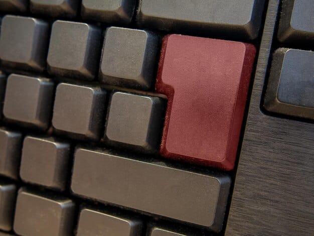 A detailed shot of cherry mx red switches on a mechanical keyboard, highlighting the smooth, linear movement of the keypress. The lighting emphasizes the red stem of the switches and the surrounding keycaps, giving a modern and sleek look. The image showcases The Truth About Mechanical Keyboard Switches: Choosing the Right One for Your Playstyle by illustrating the simplicity and functionality of linear switches.