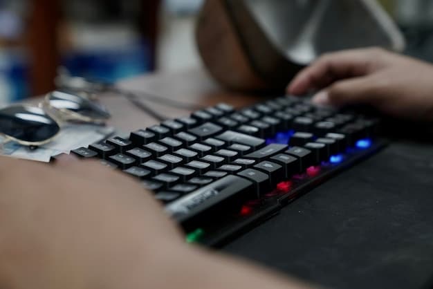 A close-up shot of a player's hands intensely working the keyboard and mouse during an esports tournament. The focused expression on the player's face highlights the need to adapt quickly to Esports Tournament Rule Changes: What US Players Need to Know for 2025.