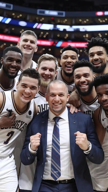 A group of esports players celebrating a victory at a US tournament, showcasing teamwork, camaraderie, and the rewards of effective esports tournament scheduling. The image conveys the excitement and achievement associated with successful esports competition.