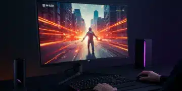 Best 240Hz OLED Gaming Monitors 2026: Unmatched Responsiveness Futuristic gaming setup with a 240Hz OLED monitor displaying a high-action game