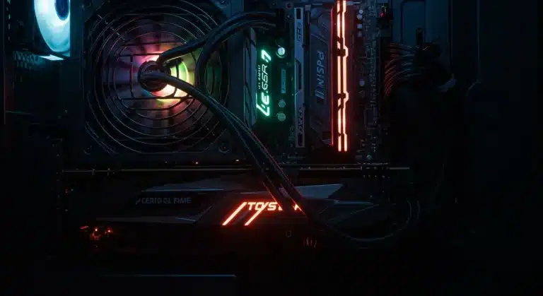 High-performance modular PSU connected to modern GPUs