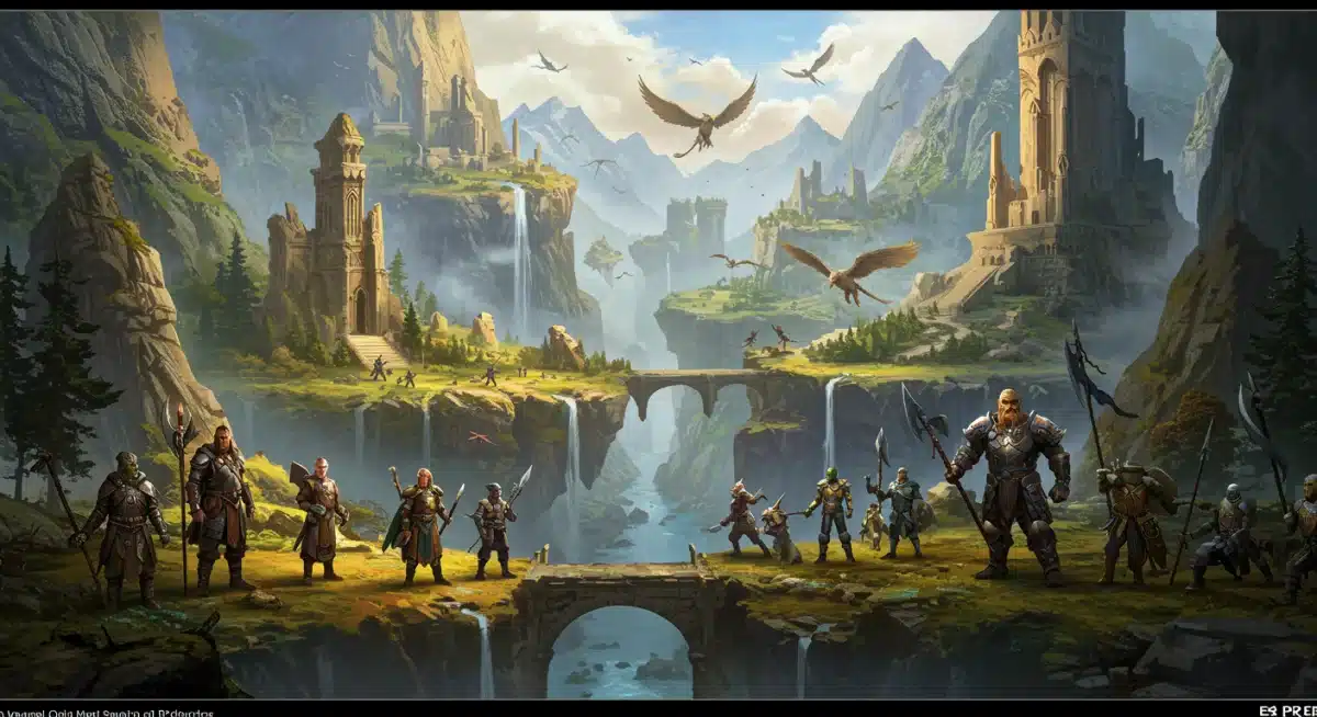 Concept art of a new open-world fantasy PC RPG from E3 2026