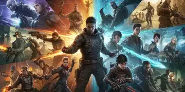 Dynamic collage of anticipated Q1 2026 PC games, showcasing diverse genres and stunning graphics.