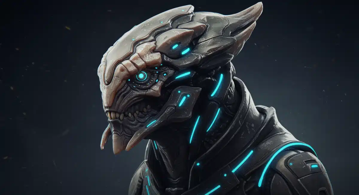 New alien creature design or NPC character from Starfield's 2026 expansion.