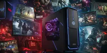 Dynamic collage of PC gaming elements, representing recent critical updates.