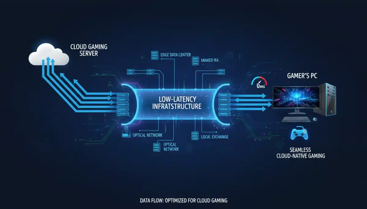 Low-latency network infrastructure for cloud gaming