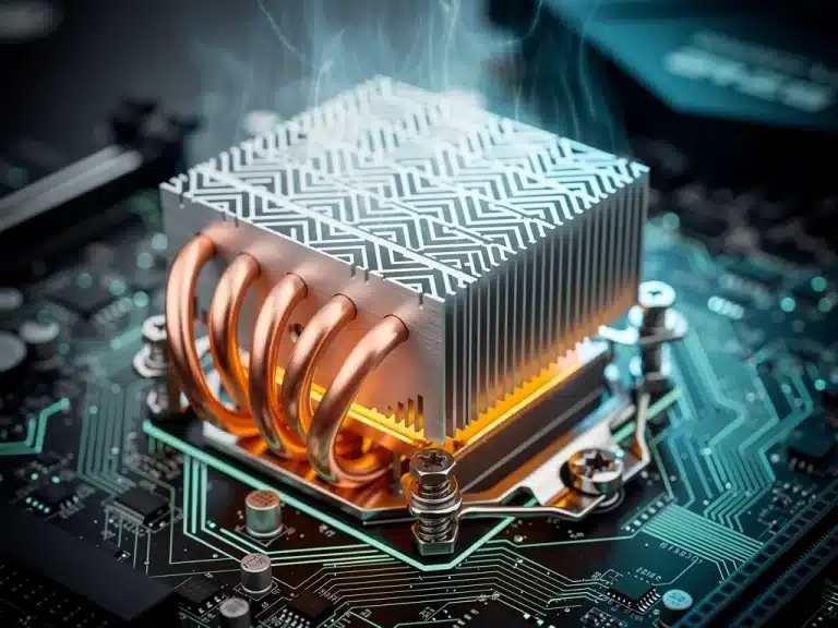 Advanced 2026 CPU cooling solution with intricate heat pipes