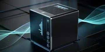 PSUs 2026: Avoid 25% Energy Waste with Smart Choices Futuristic high-efficiency power supply unit with blue energy indicators