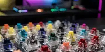 Variety of mechanical keyboard switches for competitive gaming performance