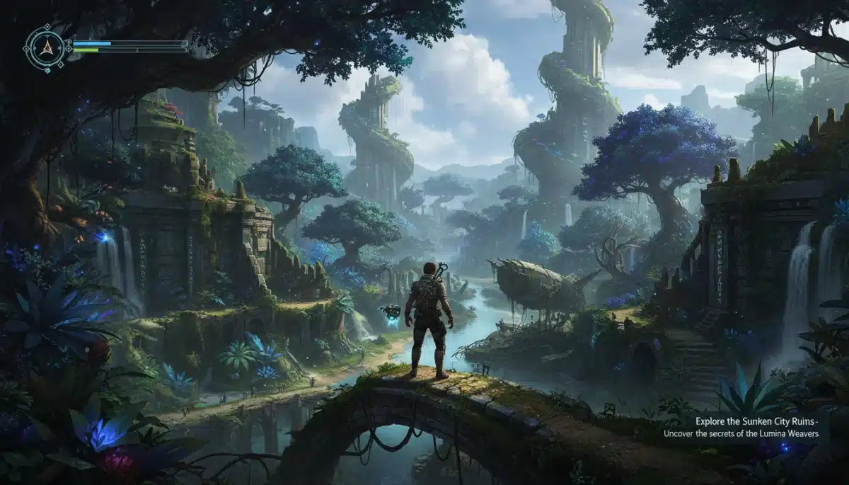Stunning open-world environment screenshot from an upcoming PC gaming IP.