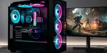 Come Scegliere il Case PC Ideale: Flusso d'Aria Ottimale 2026 Case PC gaming trasparente con illuminazione RGB e ventole ottimizzate per il flusso d'aria, mostra componenti interni ad alte prestazioni.