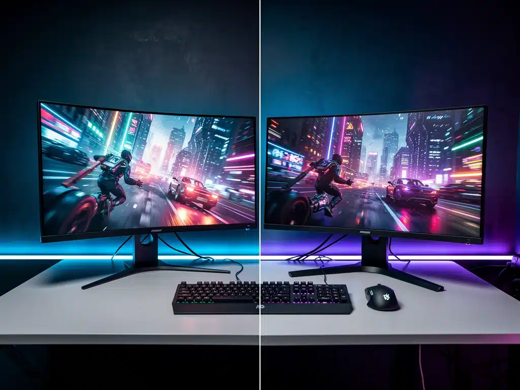 Monitor Gaming Curvi vs. Piatti: 144Hz e 240Hz in Italia
