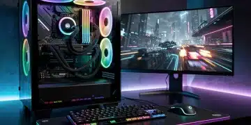 Configurazione gaming PC con scheda madre Intel Z790 e illuminazione RGB