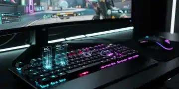 Tastiera meccanica da gaming con switch ottici e illuminazione RGB, simbolo dell'innovazione tecnologica del 2026.